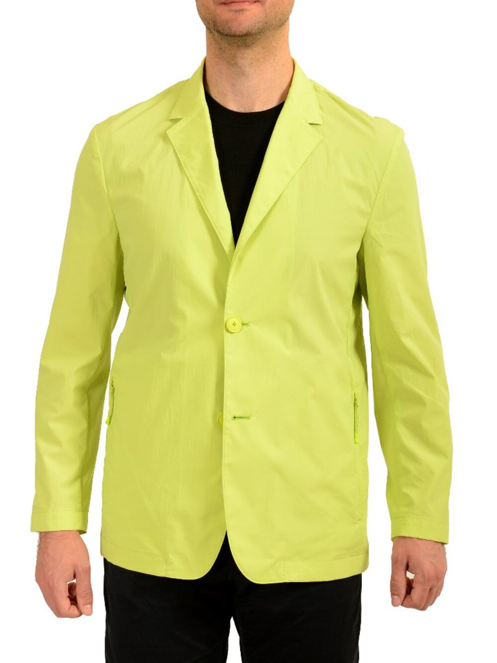 Hugo Boss Men's "P-Cooper-WG-252F" Lime Green Two Button Blazer US 38R IT 48R